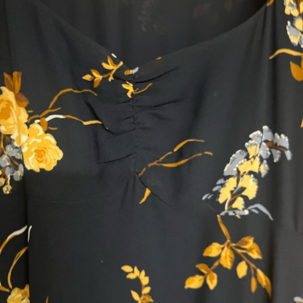 Reformation Navy Floral Maxi Dress - Picture 4 of 6